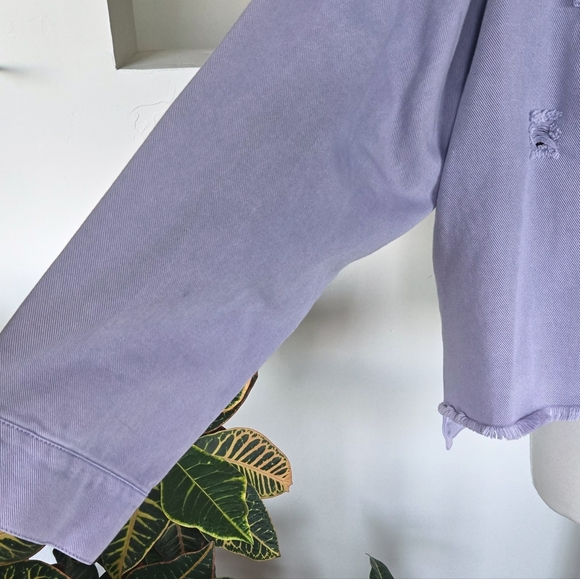 New! White Birch Black label Trucker Jacket Lavender Purple 1X - Picture 4 of 14